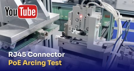 RJ45 csatlakozó PoE ívkisülési teszt